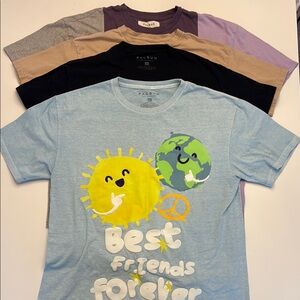 PACSUN Men’s MedGraphic Tees 4 Pc Bundle